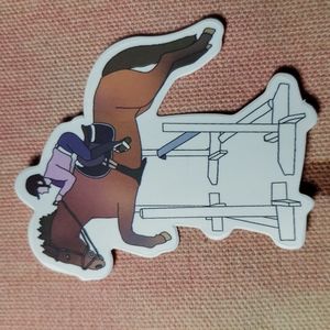 (P) English Horse Rider Sticker English Saddle Cowgirl Sticker Horse Show Horse
